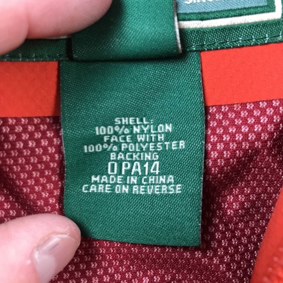 L L Bean Womens Windbreaker Jacket Orange Nylon M - Picture 4 of 8